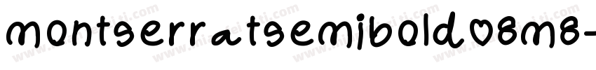 montserratsemibold 8m8字体转换